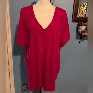 Tahari, 100% Linen, Plus Sized, T-Shirt